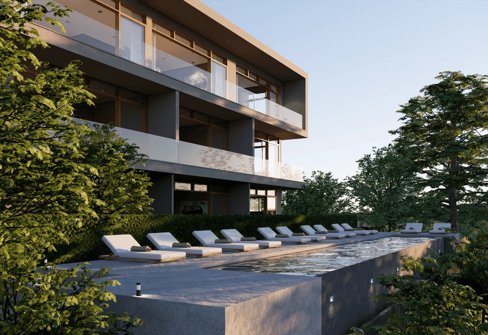 Three Swimming Pools