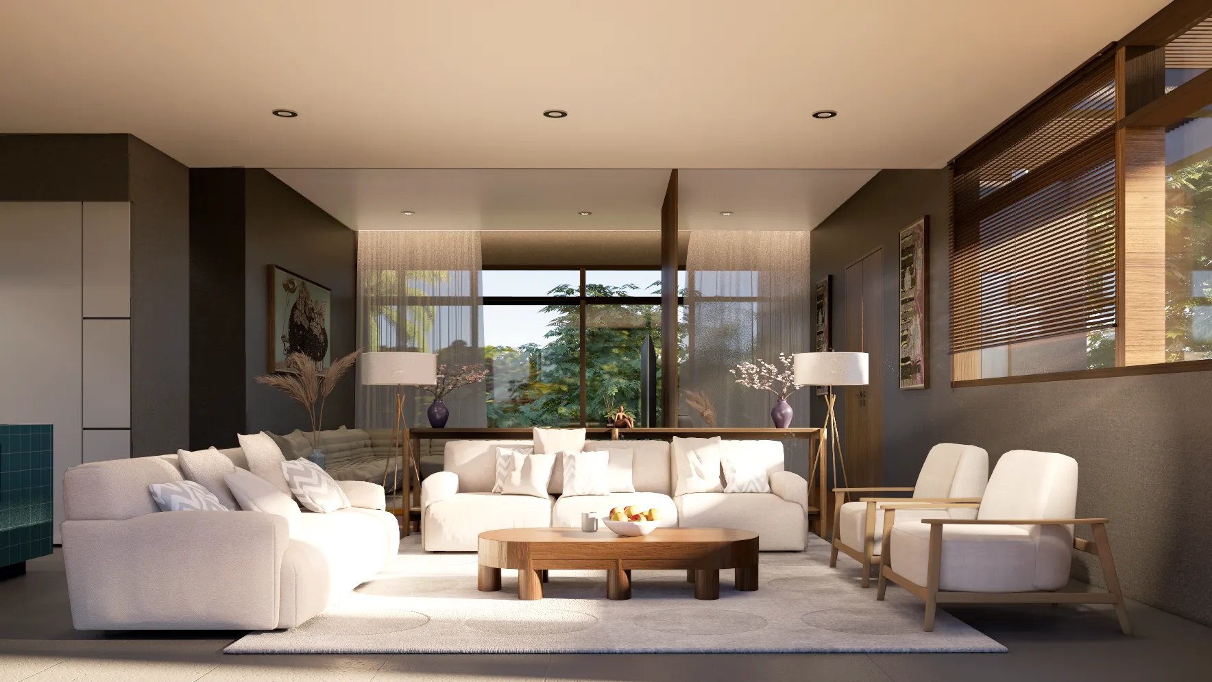 Pahili Loft Lamai — penthouse living room